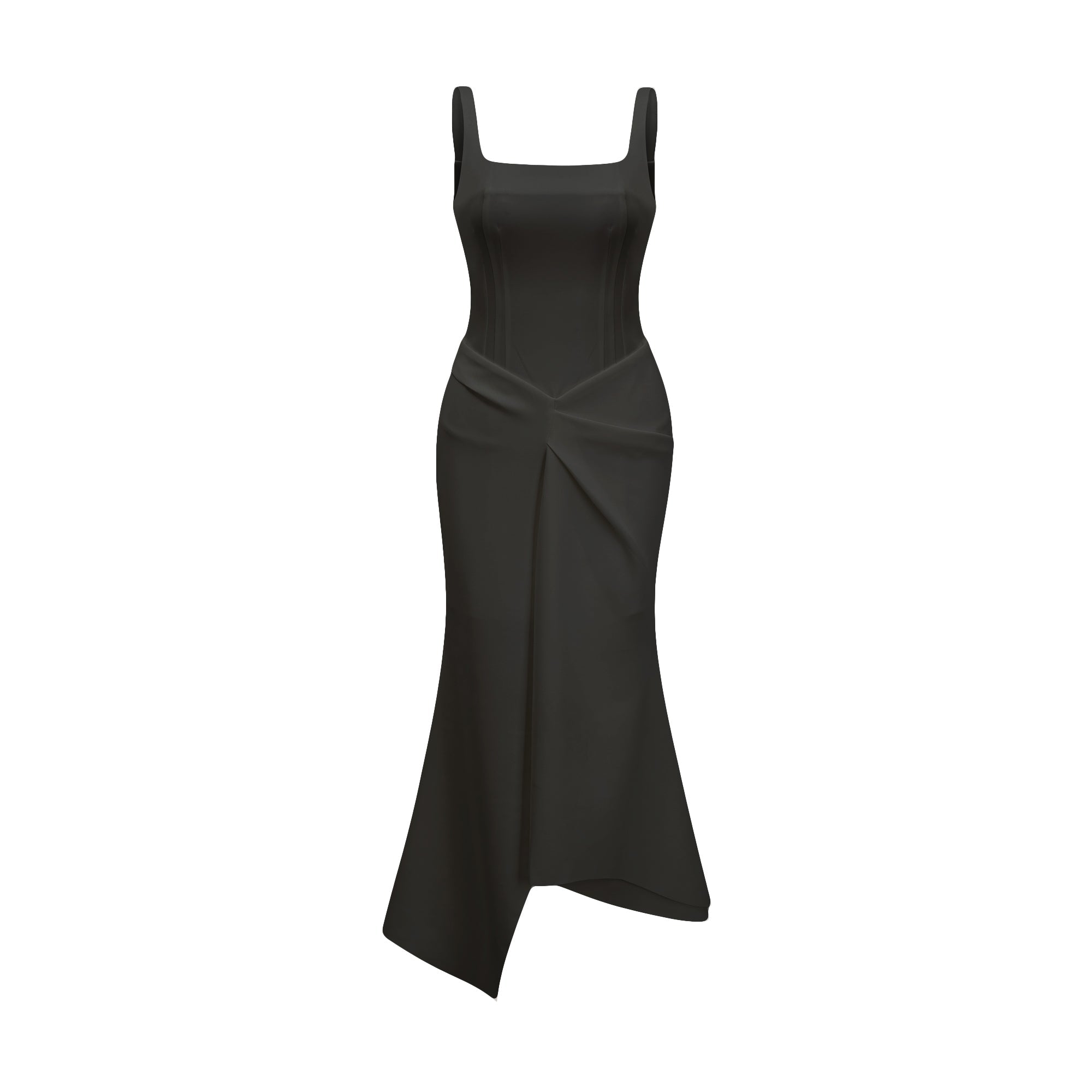 Josefina asymmetric midi dress