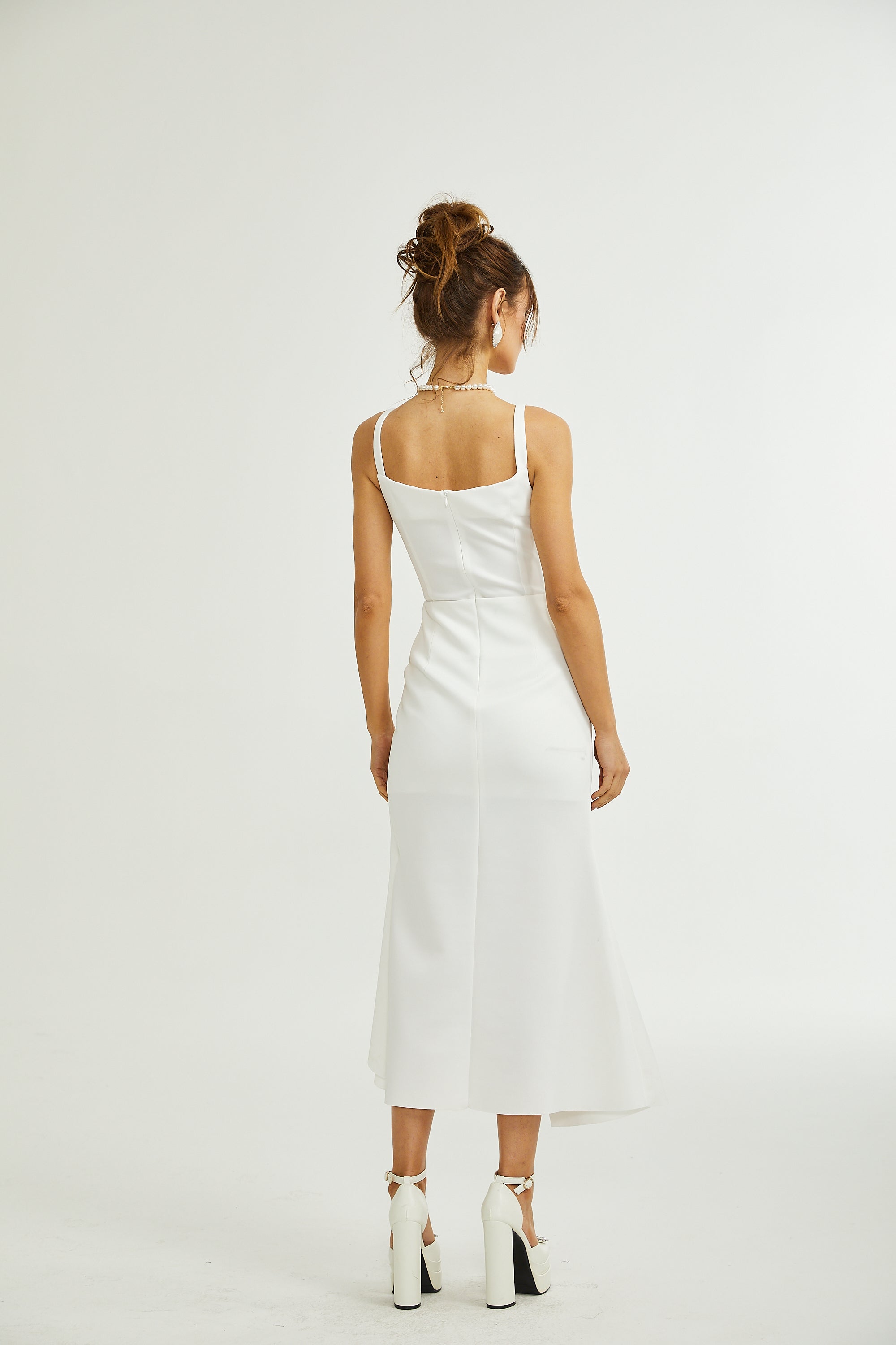 Josefina asymmetric midi dress