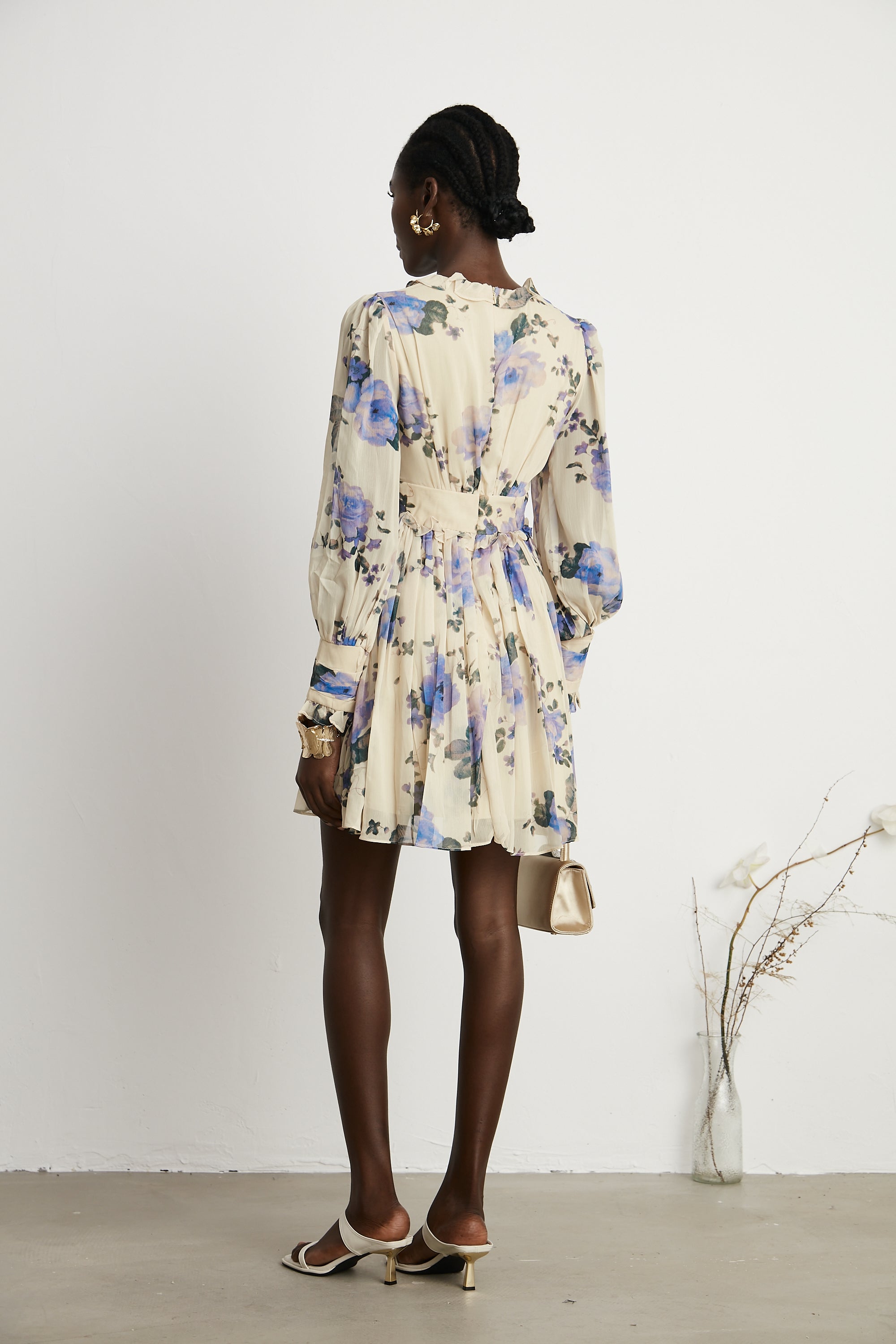 Robyn floral-print mini dress