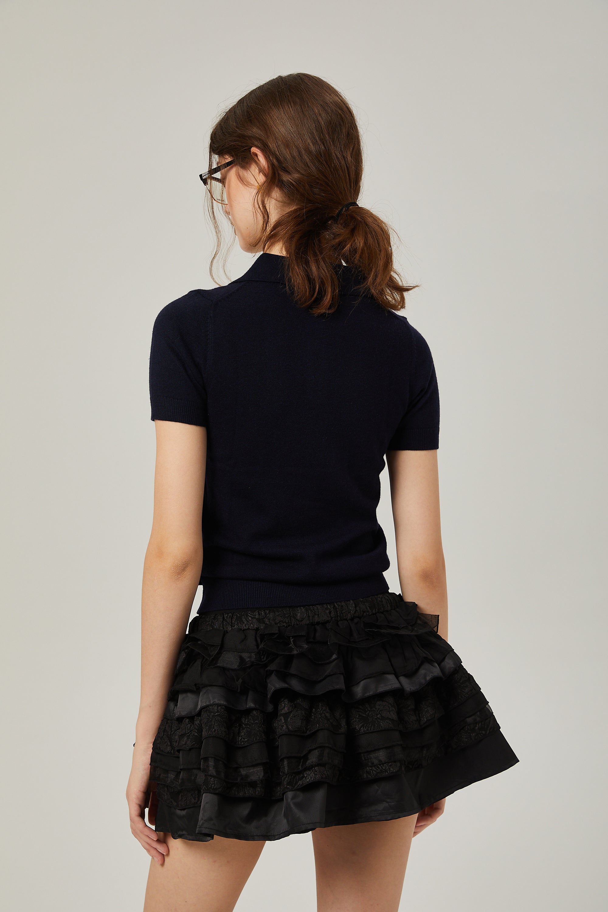 Émmanuelle tiered a-line skirt