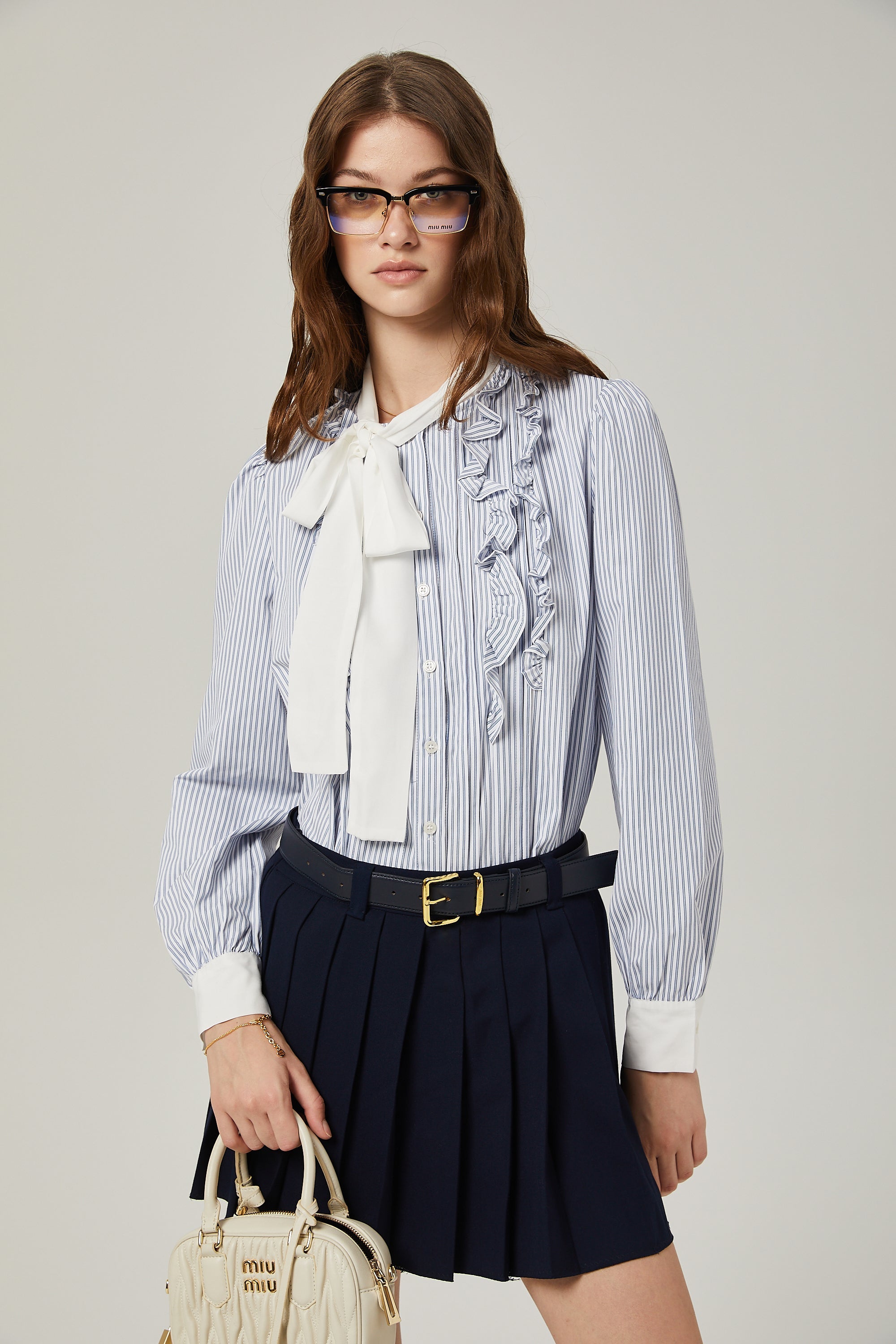 Janelle striped shirt