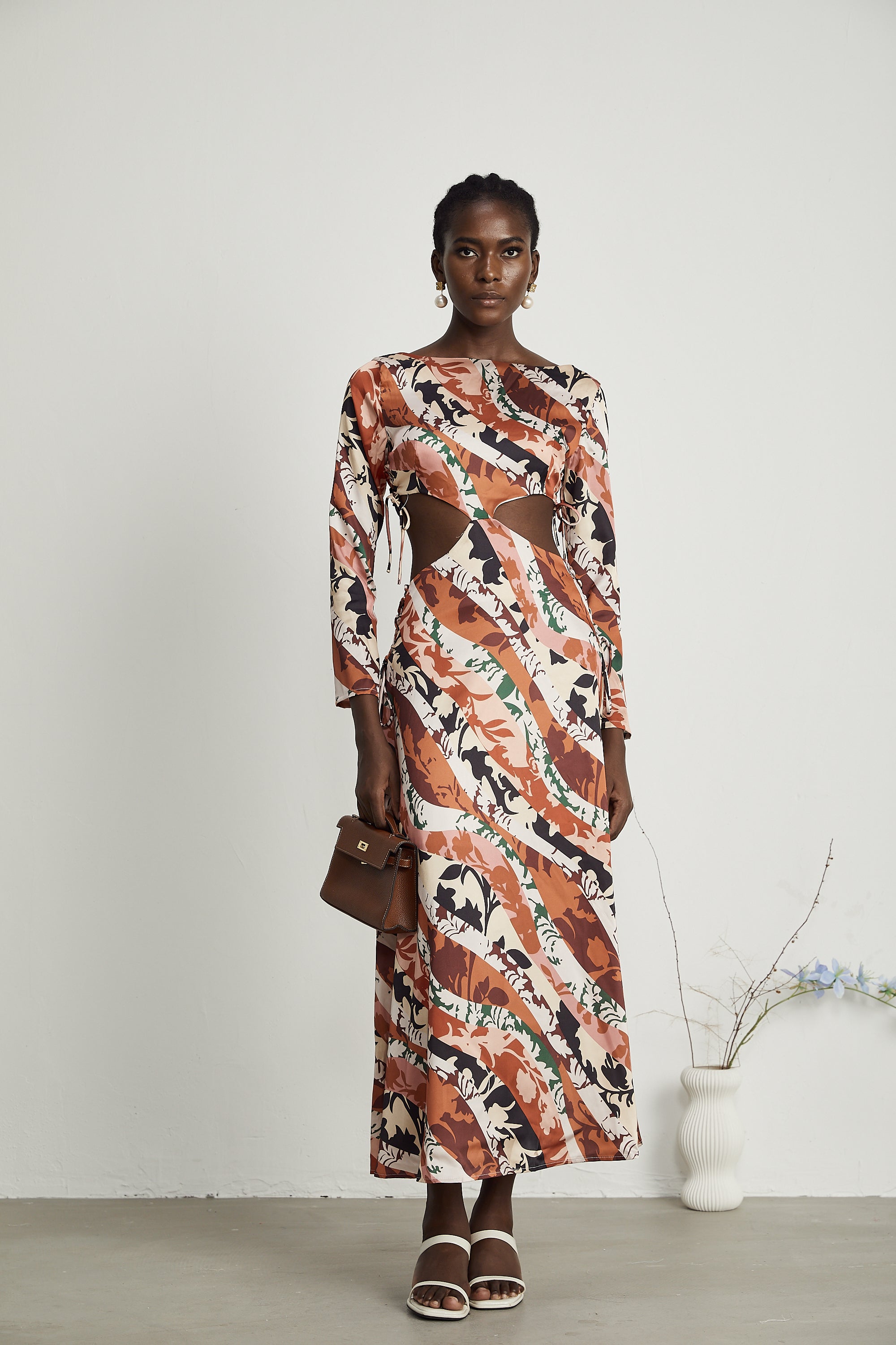 Perrine floral-print cut-out maxi dress