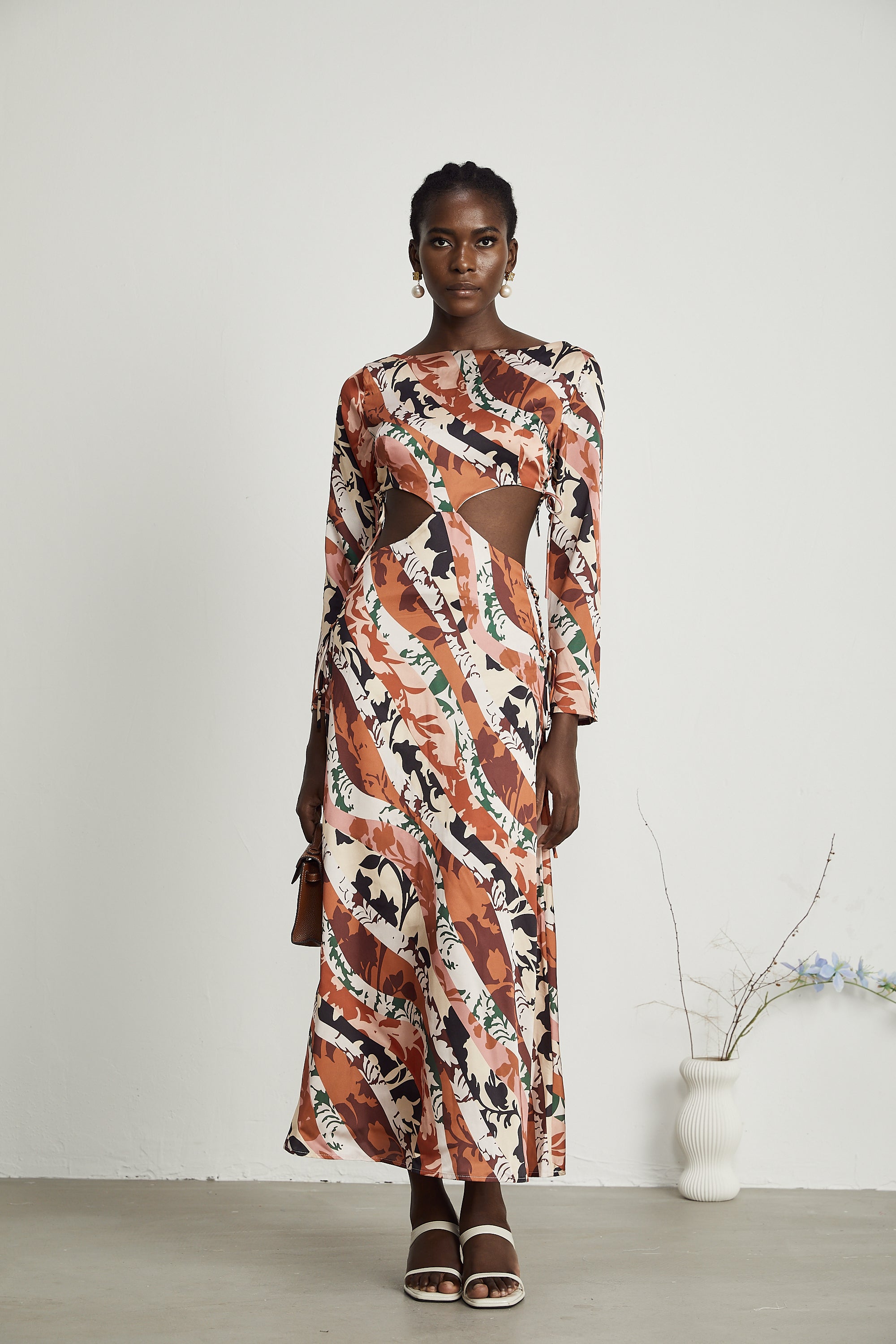 Perrine floral-print cut-out maxi dress