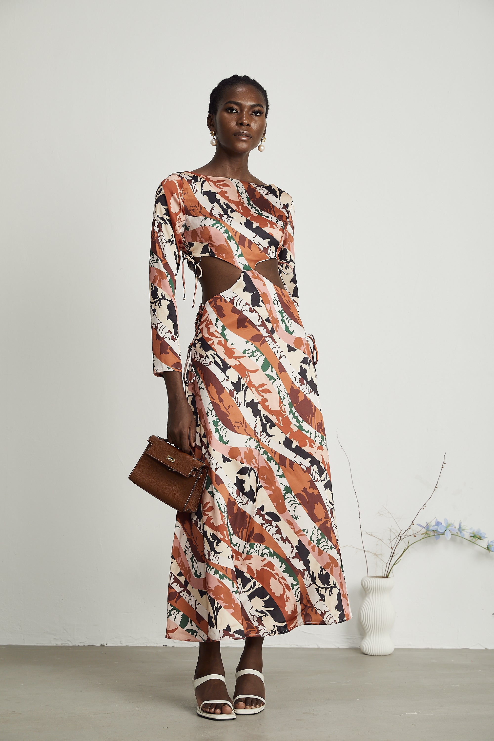 Perrine floral-print cut-out maxi dress