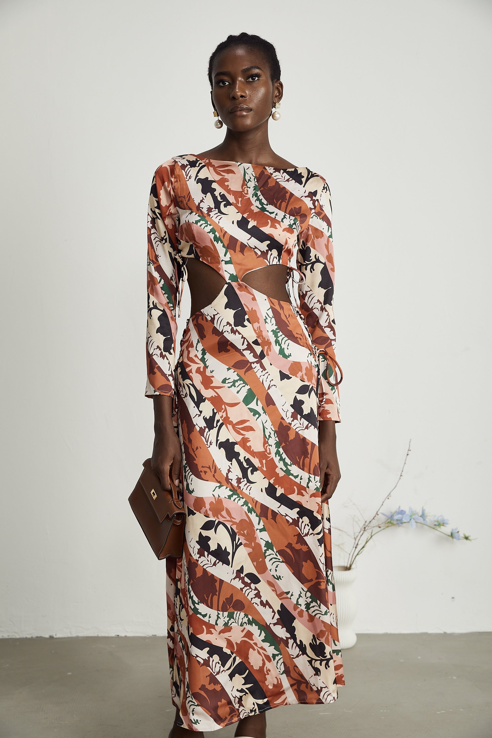 Perrine floral-print cut-out maxi dress