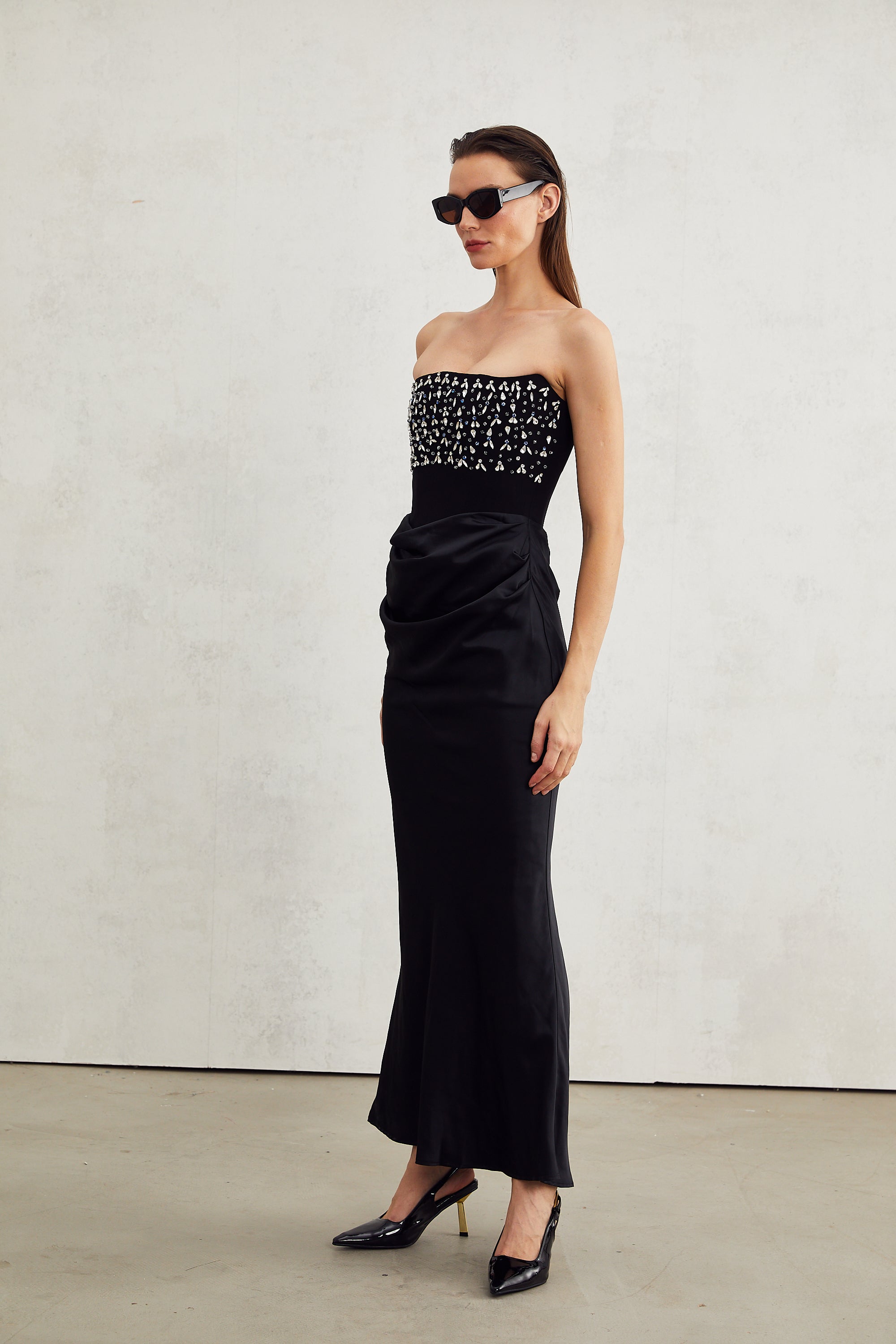 Aurore crystal-embellished maxi dress