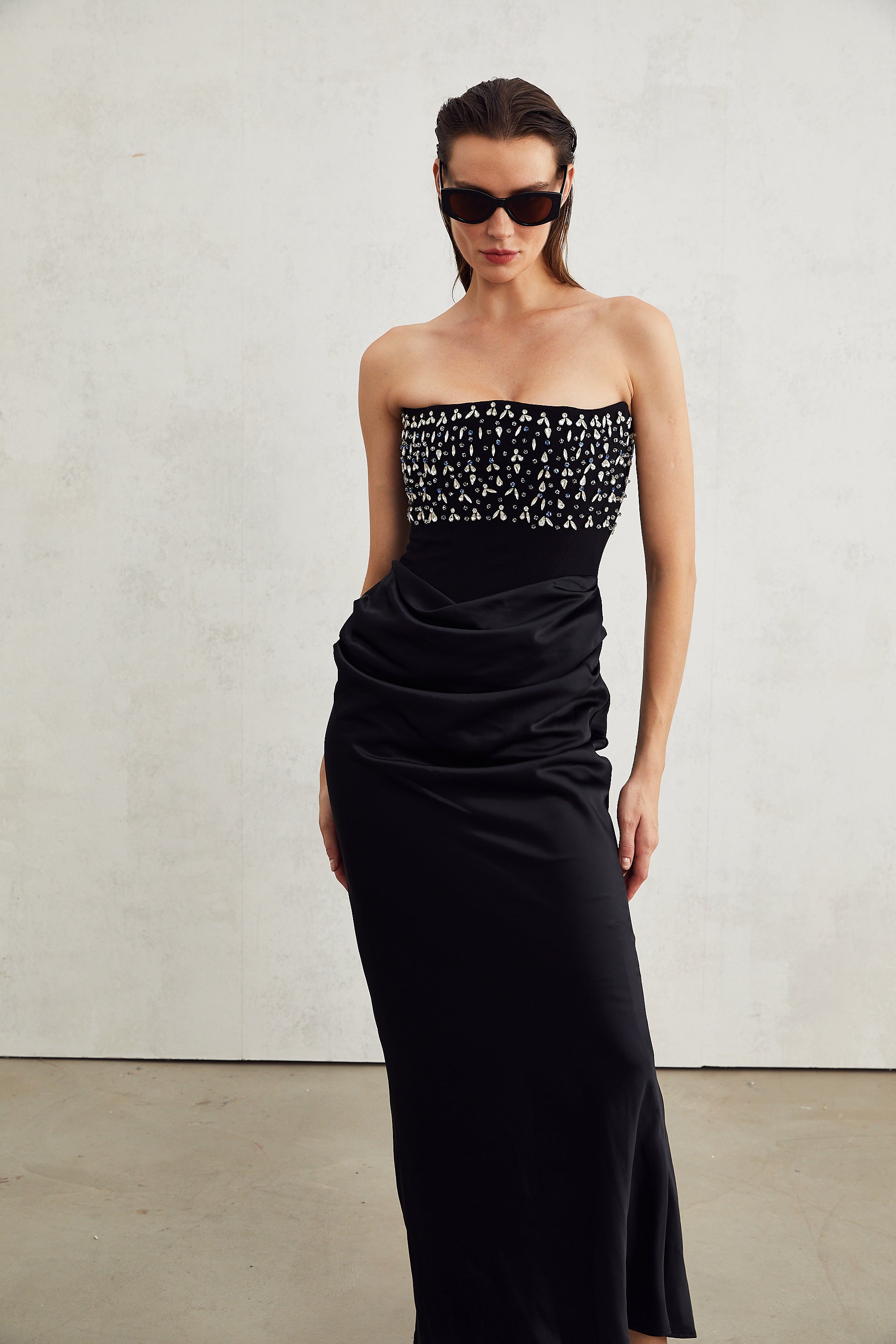 Aurore crystal-embellished maxi dress