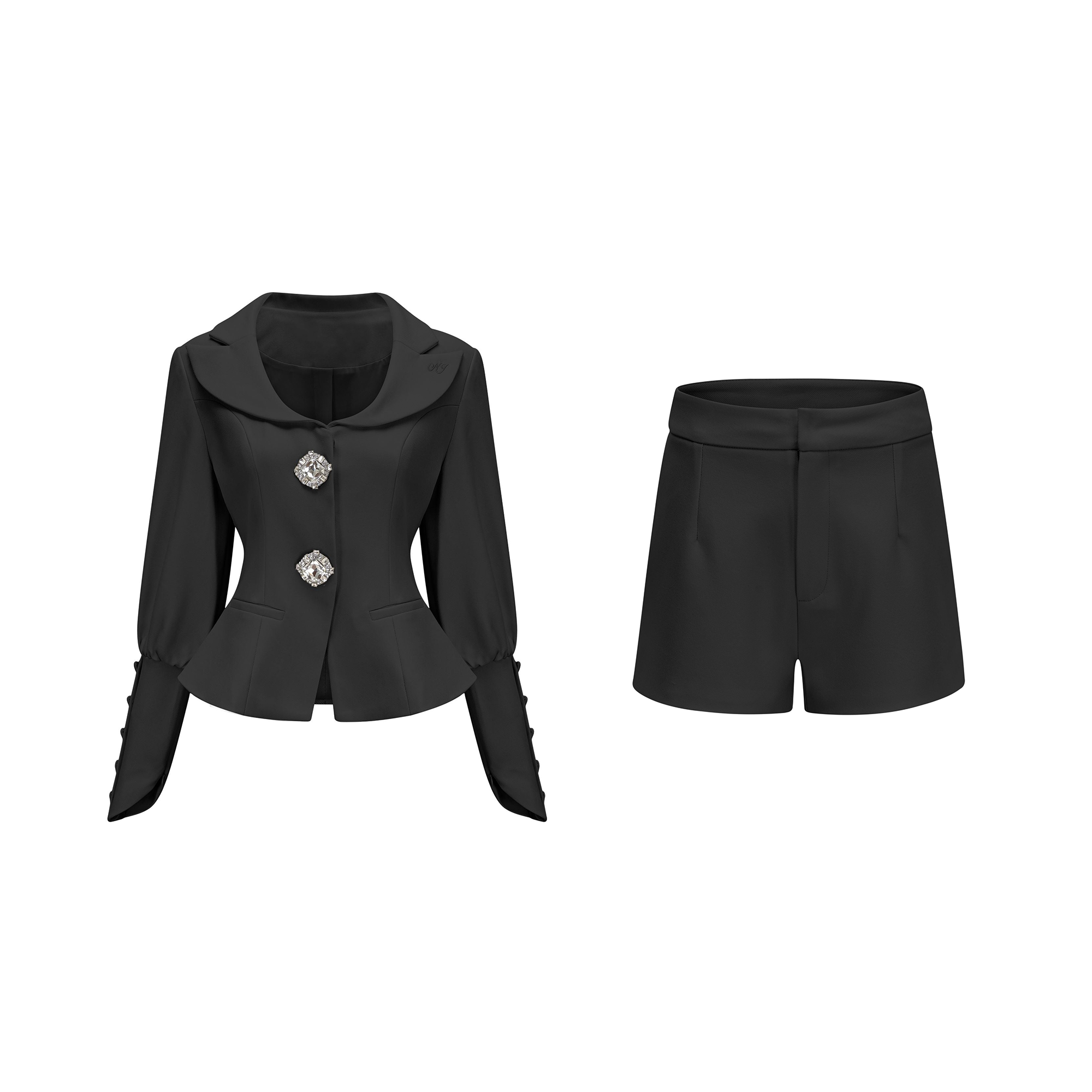 Iselin jacket & shorts matching set