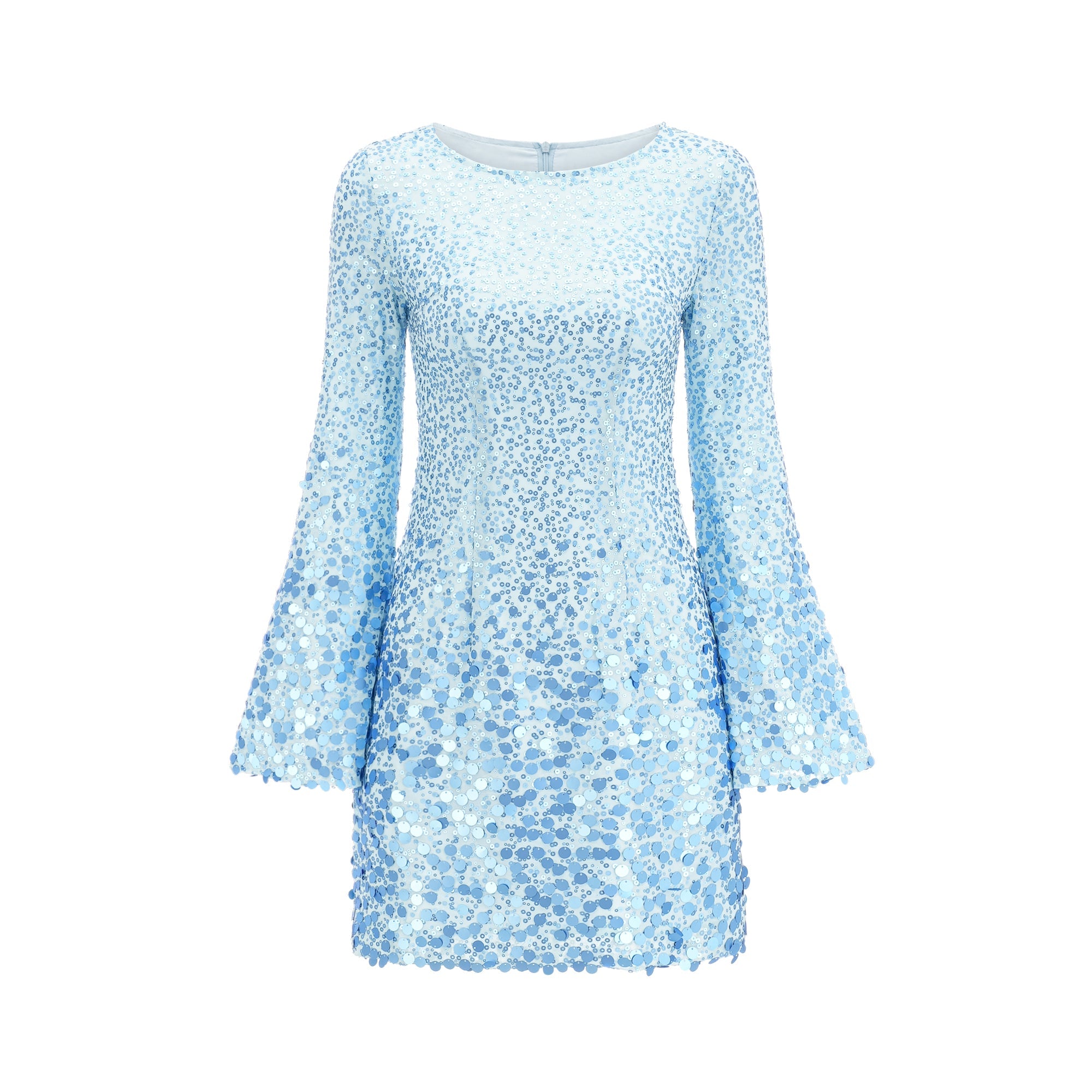 Dionne sequin-embellished long-sleeved dress