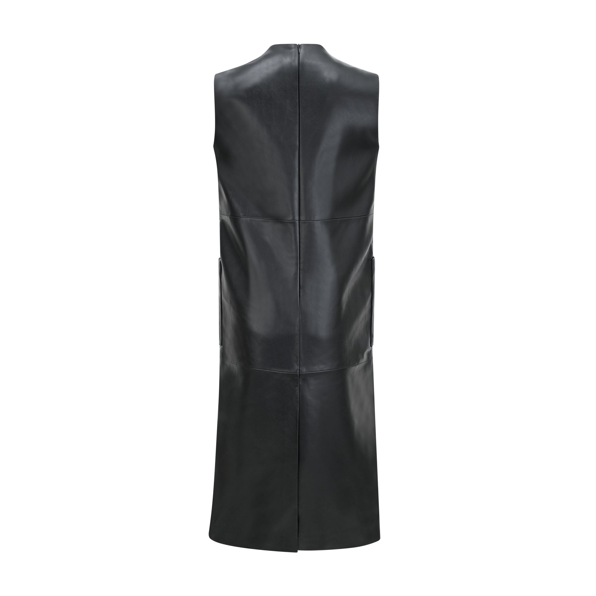 Margot black leather midi dress - Miss Rosier - Women's Online Boutique