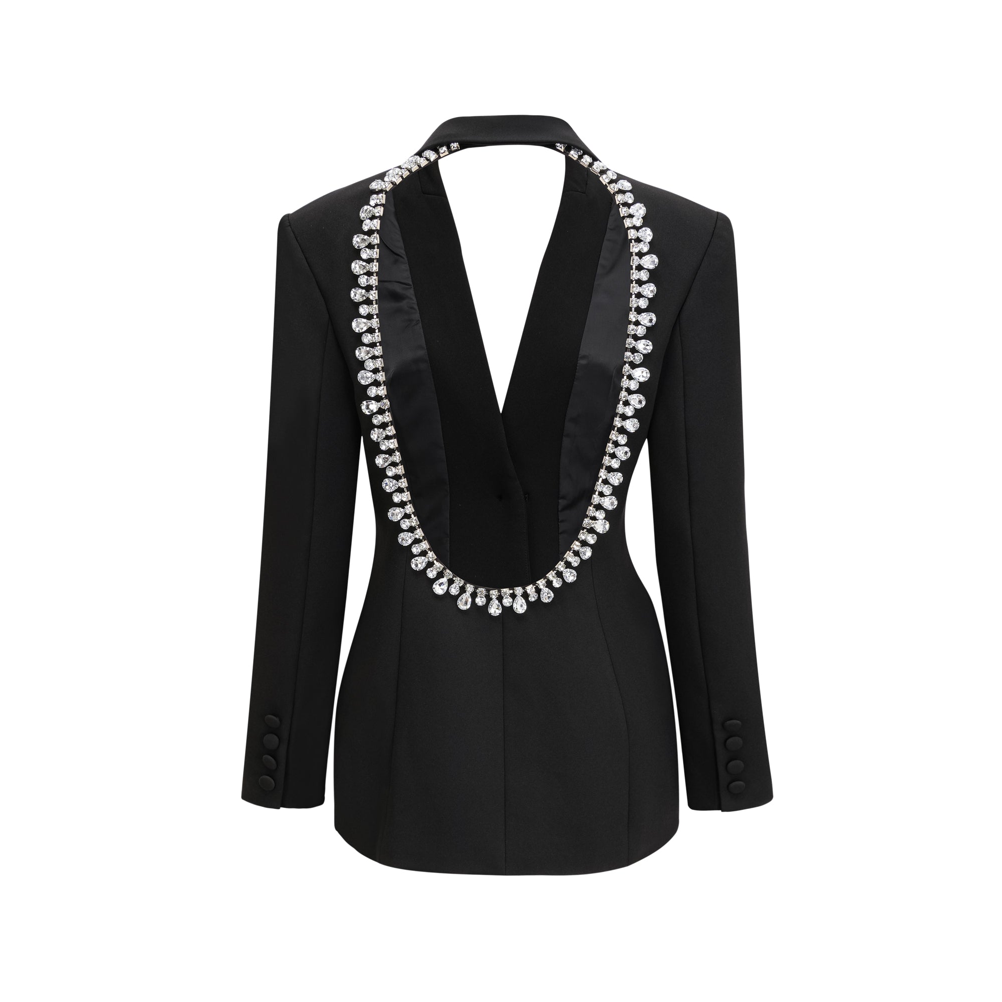 Odette black open-back blazer - Miss Rosier - Women's Online Boutique